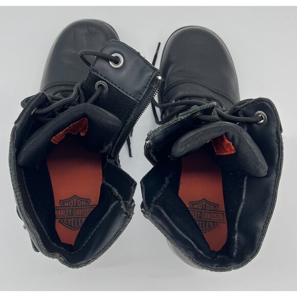 Harley Davidson Motorcycle Boots Evie Women's 11M Black Leather Shoes D83592 - Picture 12 of 16